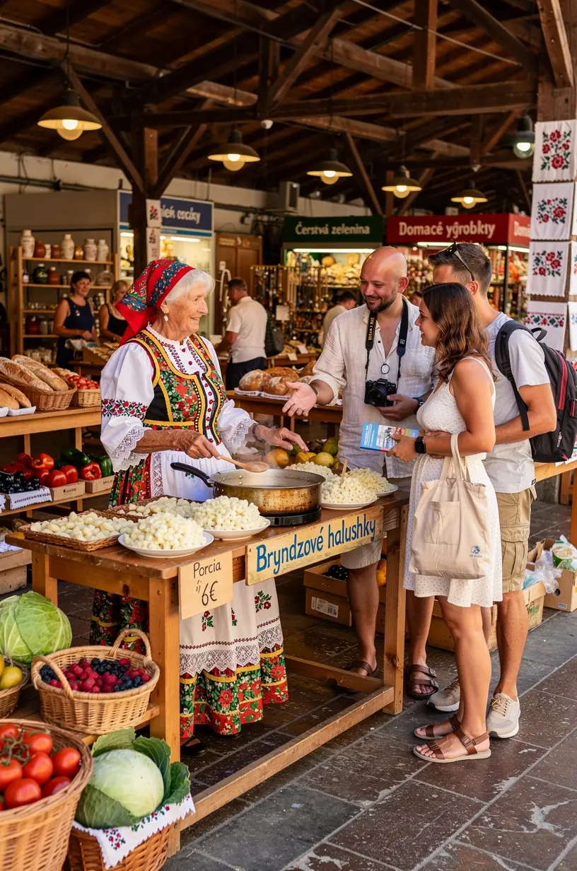 Miestni obyvatelia a turisti prechádzajúci sa po nábreží Dunaja pri západe slnka.